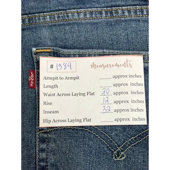 Mens Levi Strauss Blue Medium Wash Straight Leg 559 Jeans Pants Size W38 L34 - Picture 10 of 10